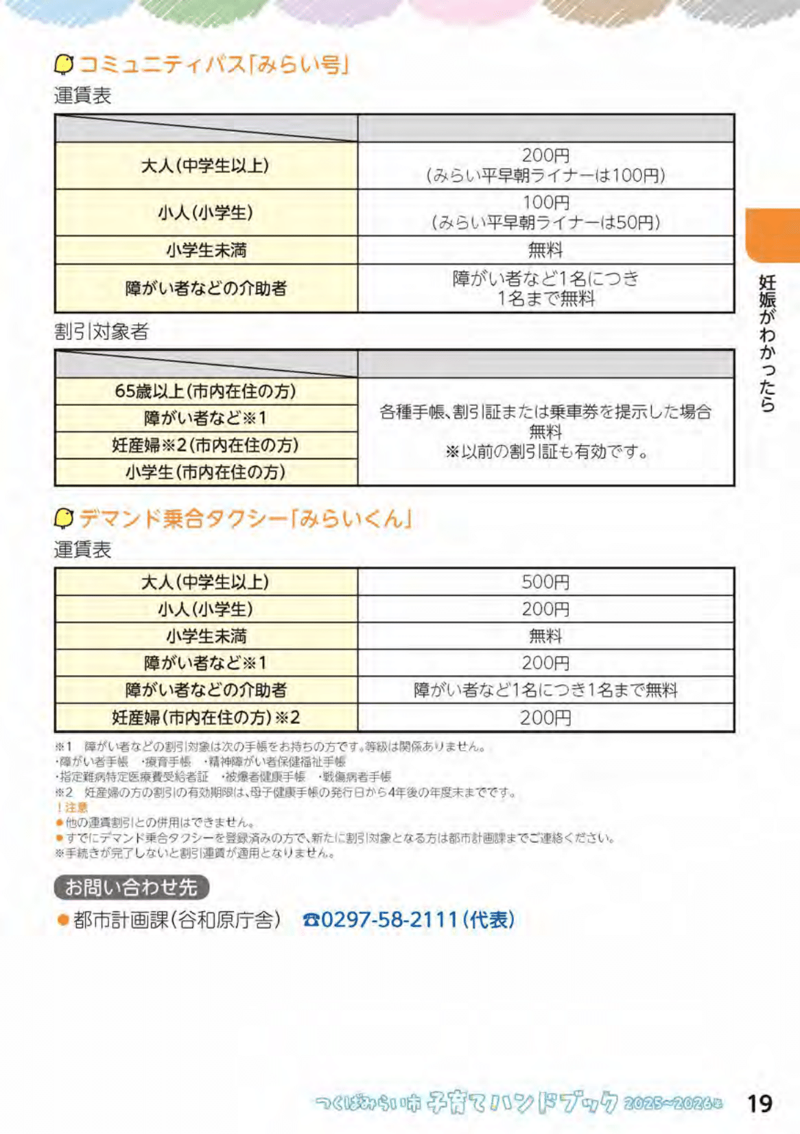 つくばみらい市子育てハンドブック ページ20