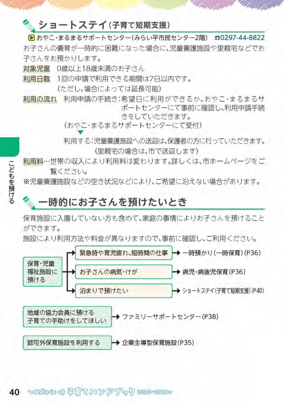 つくばみらい市子育てハンドブック ページ41